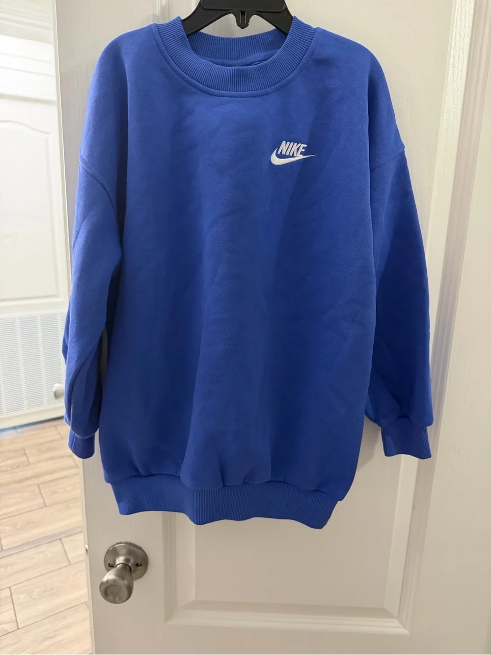 Child Nike Blue Pullover Crewneck Sweatshirt